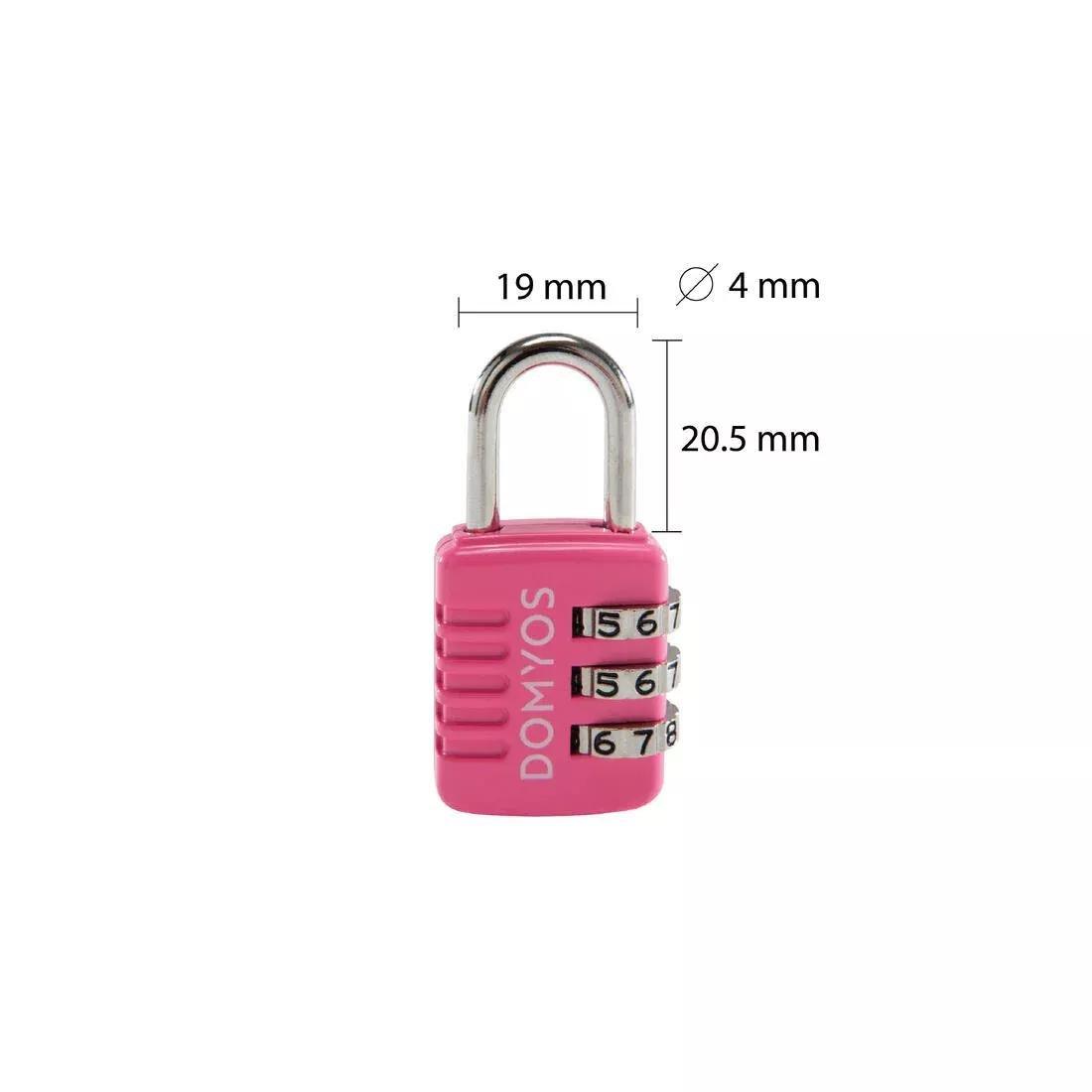 DOMYOS - Combination Padlock, Black