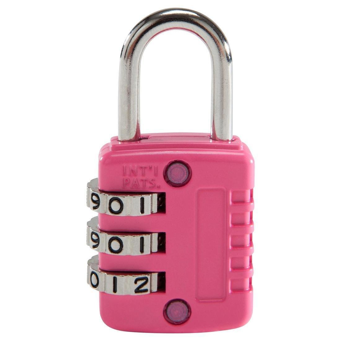 Combination Padlock, Fluo Deep Magenta, No Color, large image number 4