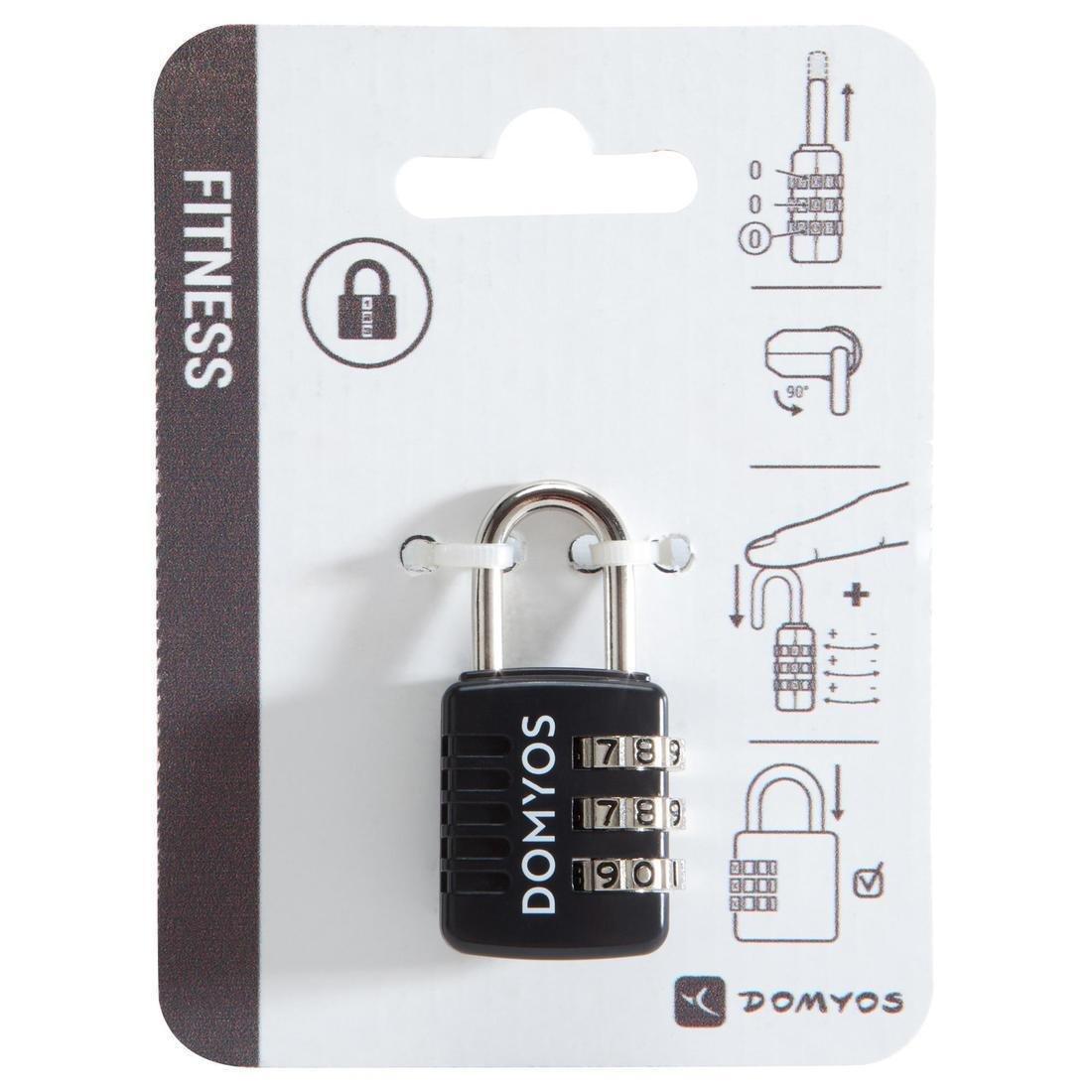 Combination Padlock, Fluo Deep Magenta, No Color, large image number 11