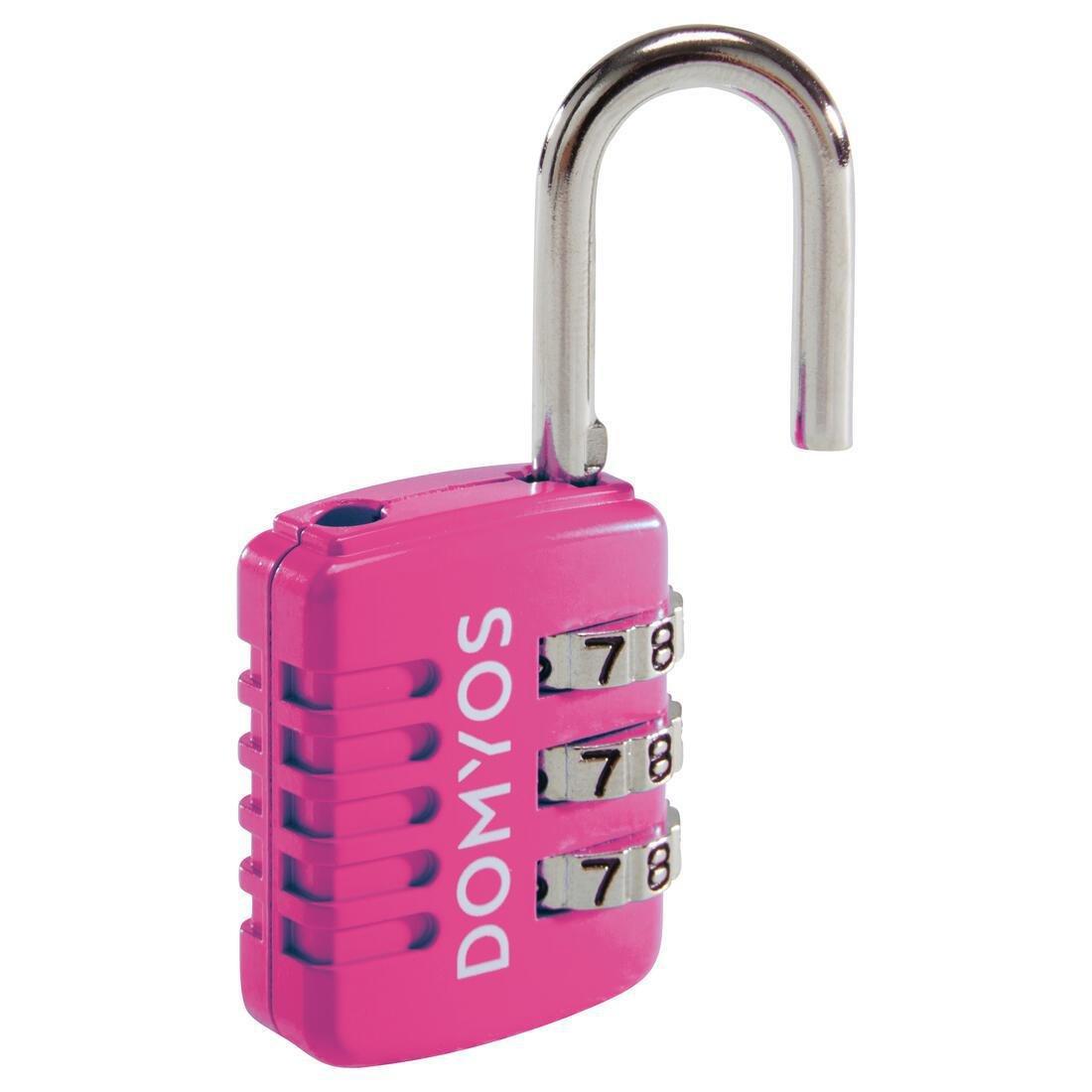 Combination Padlock, Fluo Deep Magenta, 5401_000, medium