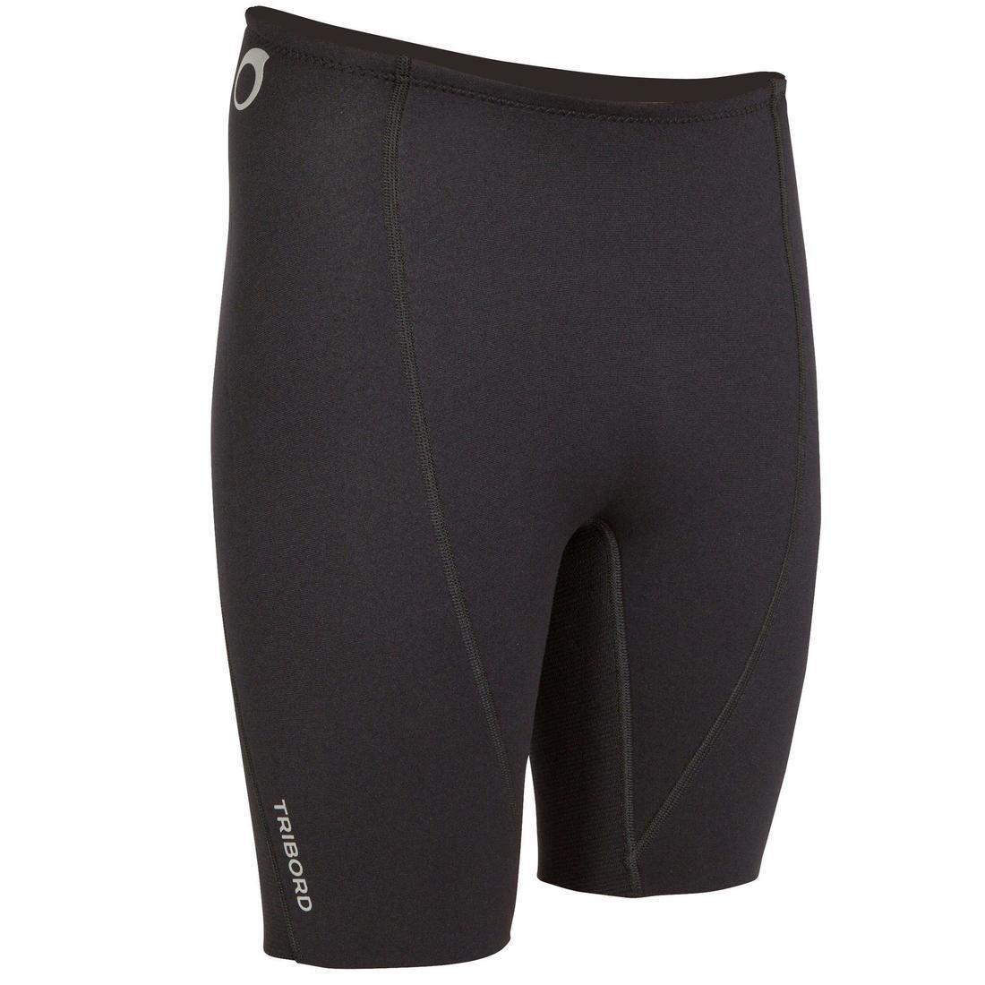Men 2 Mm Neoprene Kayak Stand Up Paddle Shorts - 500, Black, , large image number 0