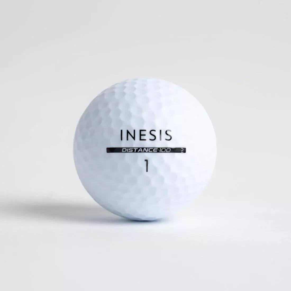 Golf Balls X12 - Inesis Distance 100, White, No Color, large image number 10