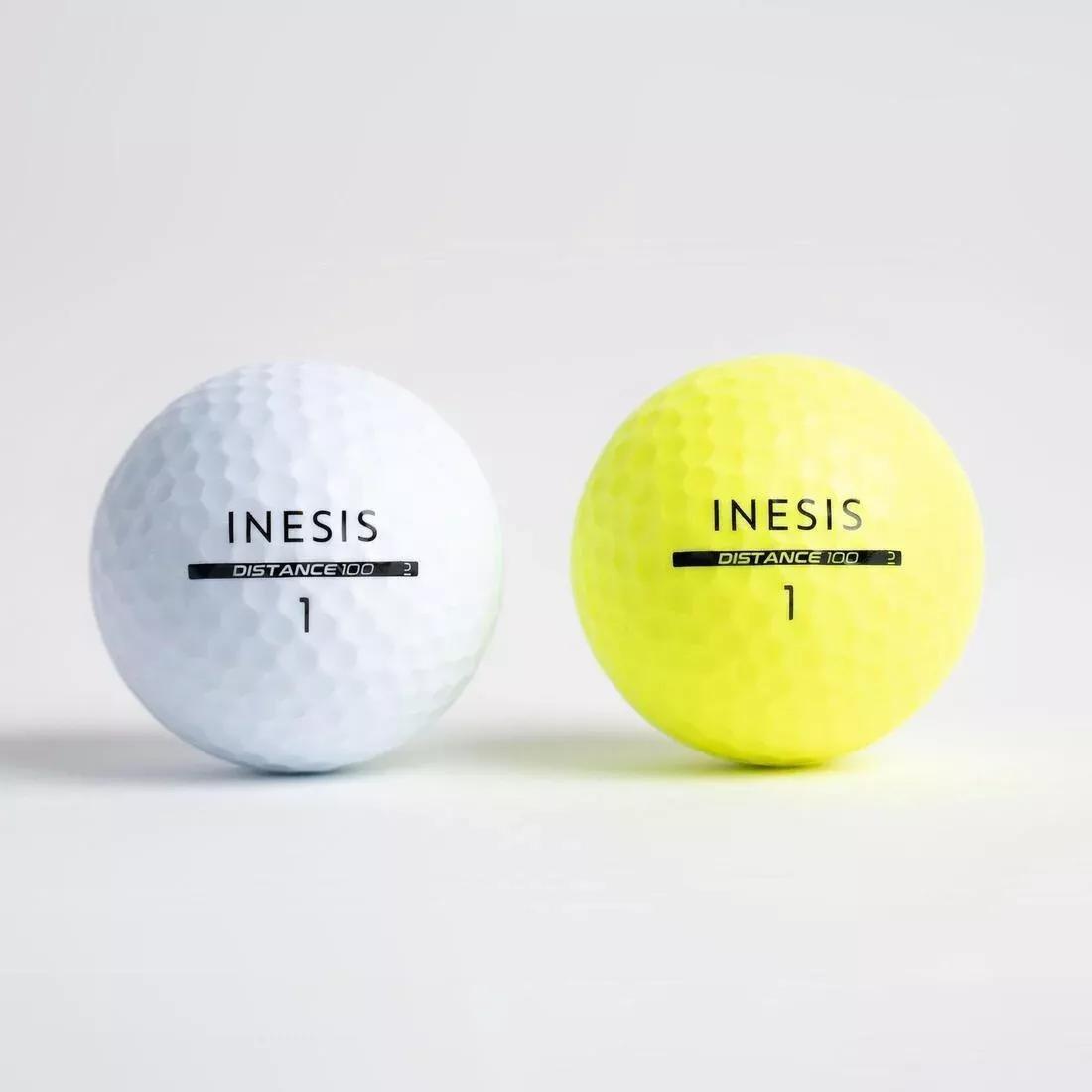Golf Balls X12 - Inesis Distance 100, White, No Color, large image number 14