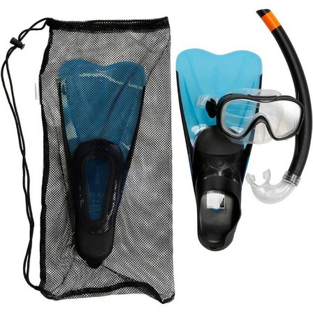 SUBEA - Kid'S Snorkelling Kit Mask Snorkel Snk 500, Glacier Blue