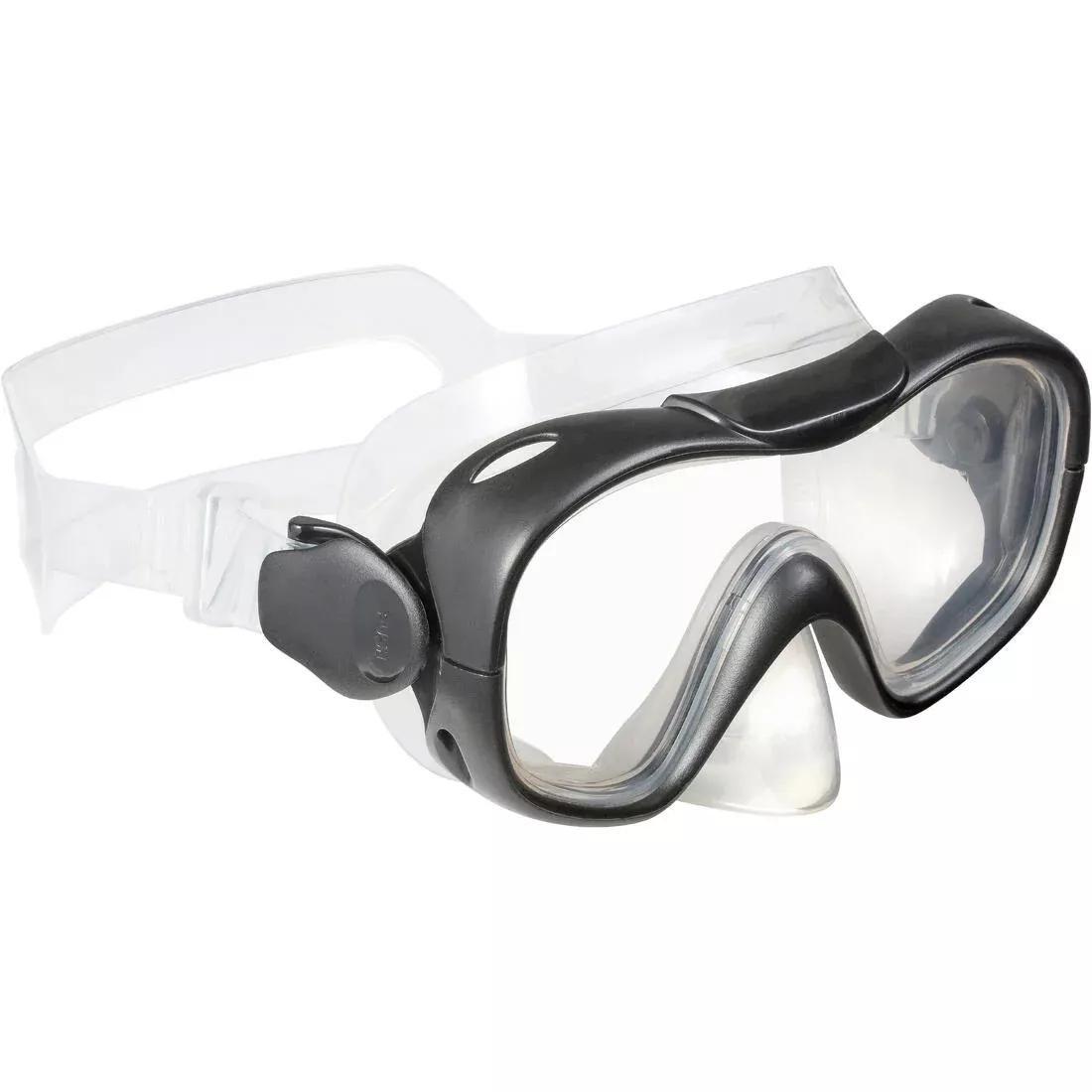 Kid'S Snorkelling Kit Mask Snorkel Snk 500, Glacier Blue, No Color, large image number 3