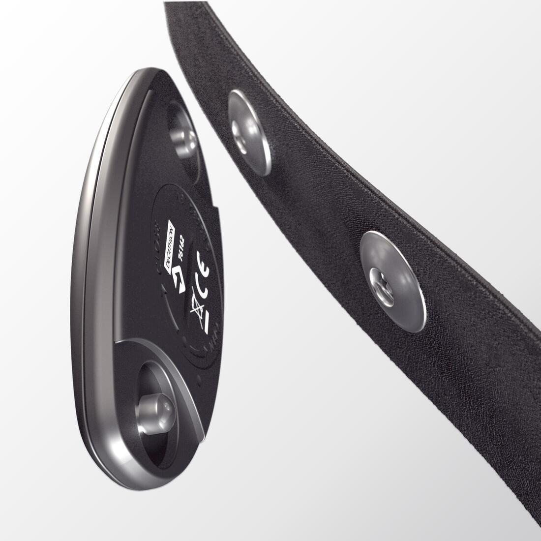 Dual ANT+ / Bluetooth Smart Heart Rate Monitor Belt, Black, No Color, large image number 2
