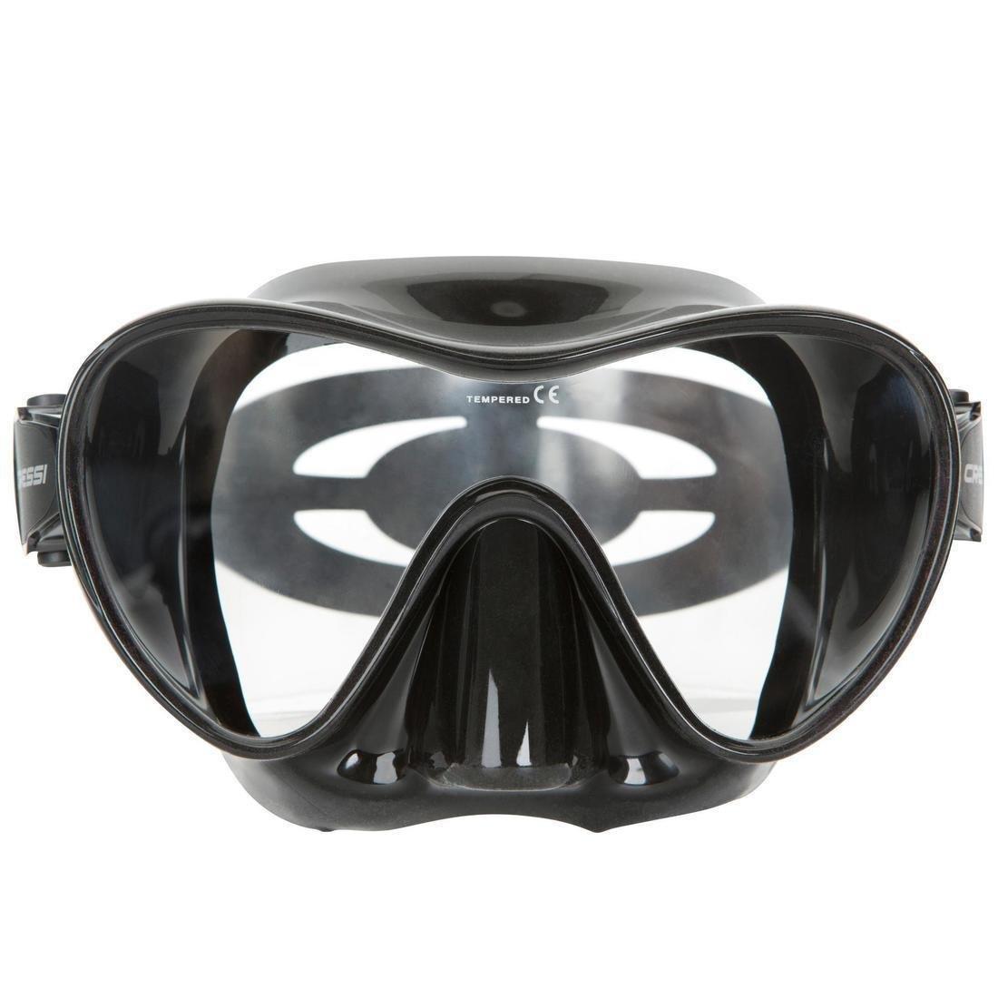 F1 Frameless Diving Mask Black, No Color, large image number 1