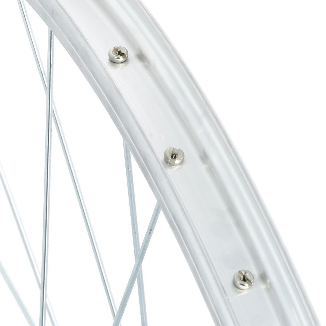 Mountain Bike Single-Walled Front Wheel V-Brake Quick Release, No Color, large image number 5