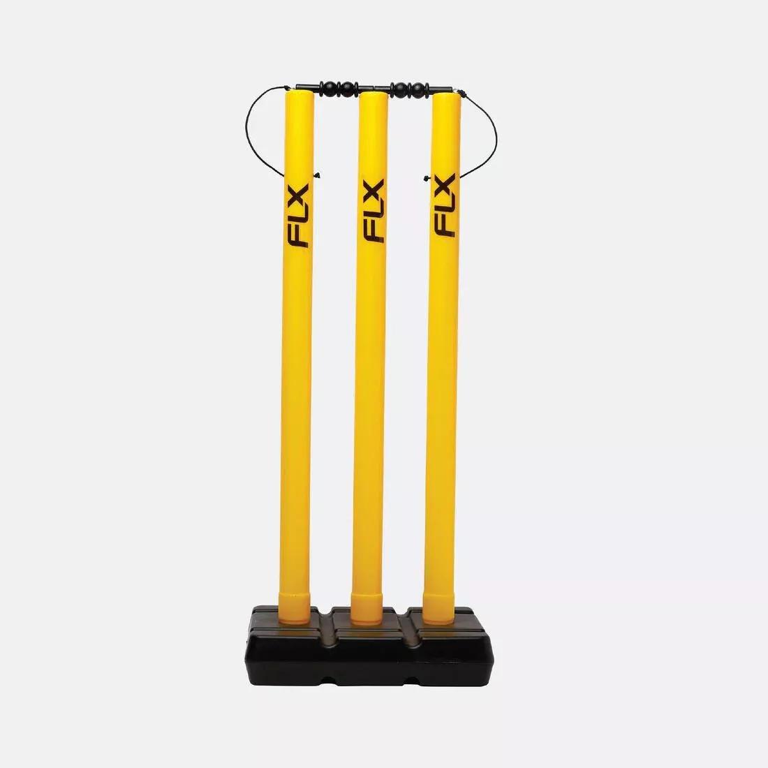 FLUO NEON YELLOW CRICKET PLASTIC STUMP YELLOW, No Color, large image number 0