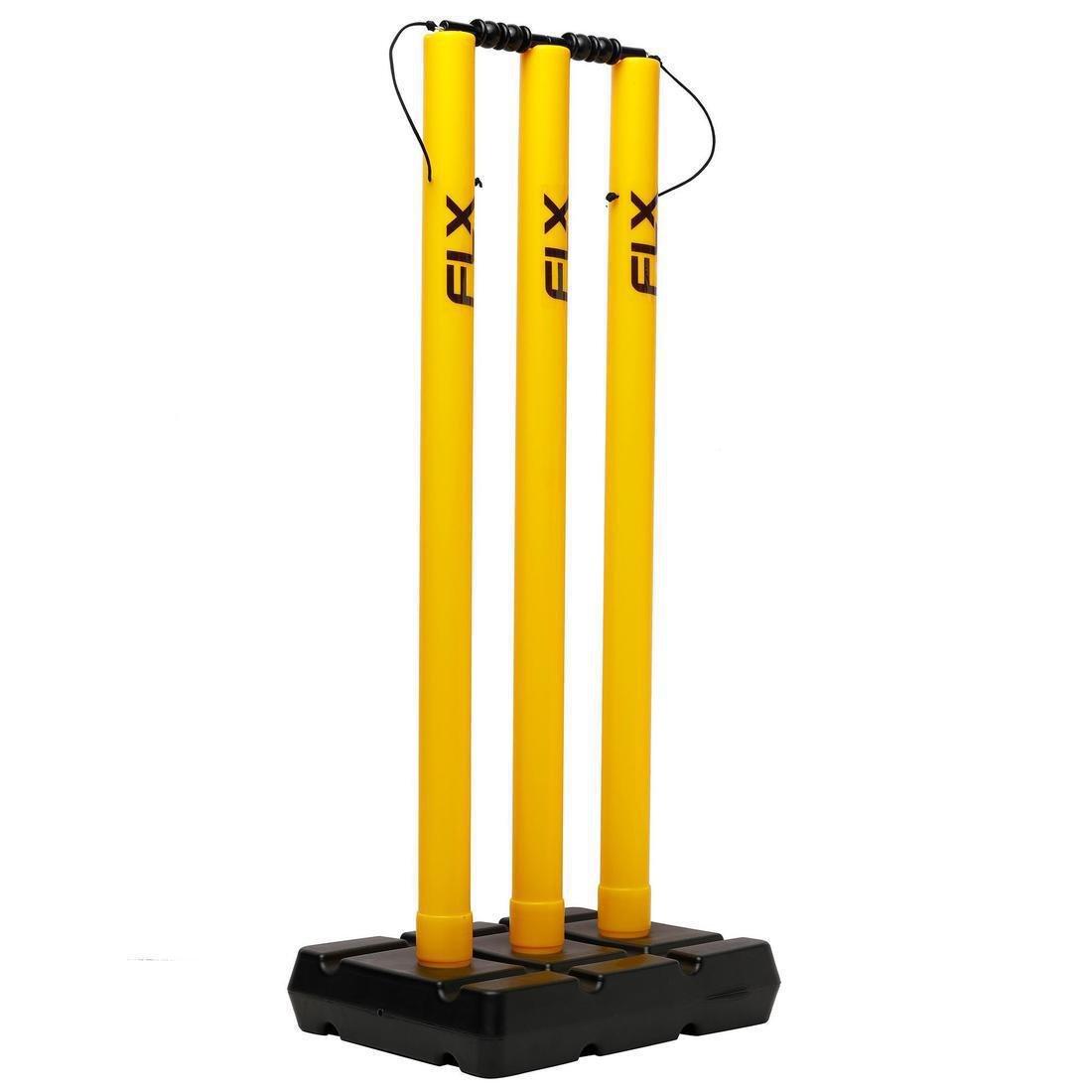 FLUO NEON YELLOW CRICKET PLASTIC STUMP YELLOW, No Color, large image number 1