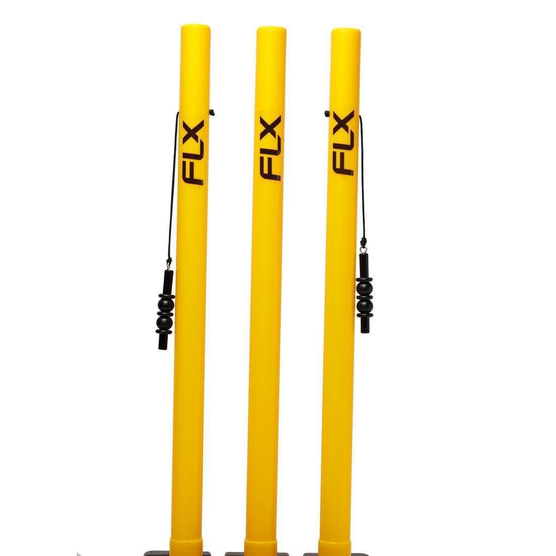 FLUO NEON YELLOW CRICKET PLASTIC STUMP YELLOW, No Color, large image number 2