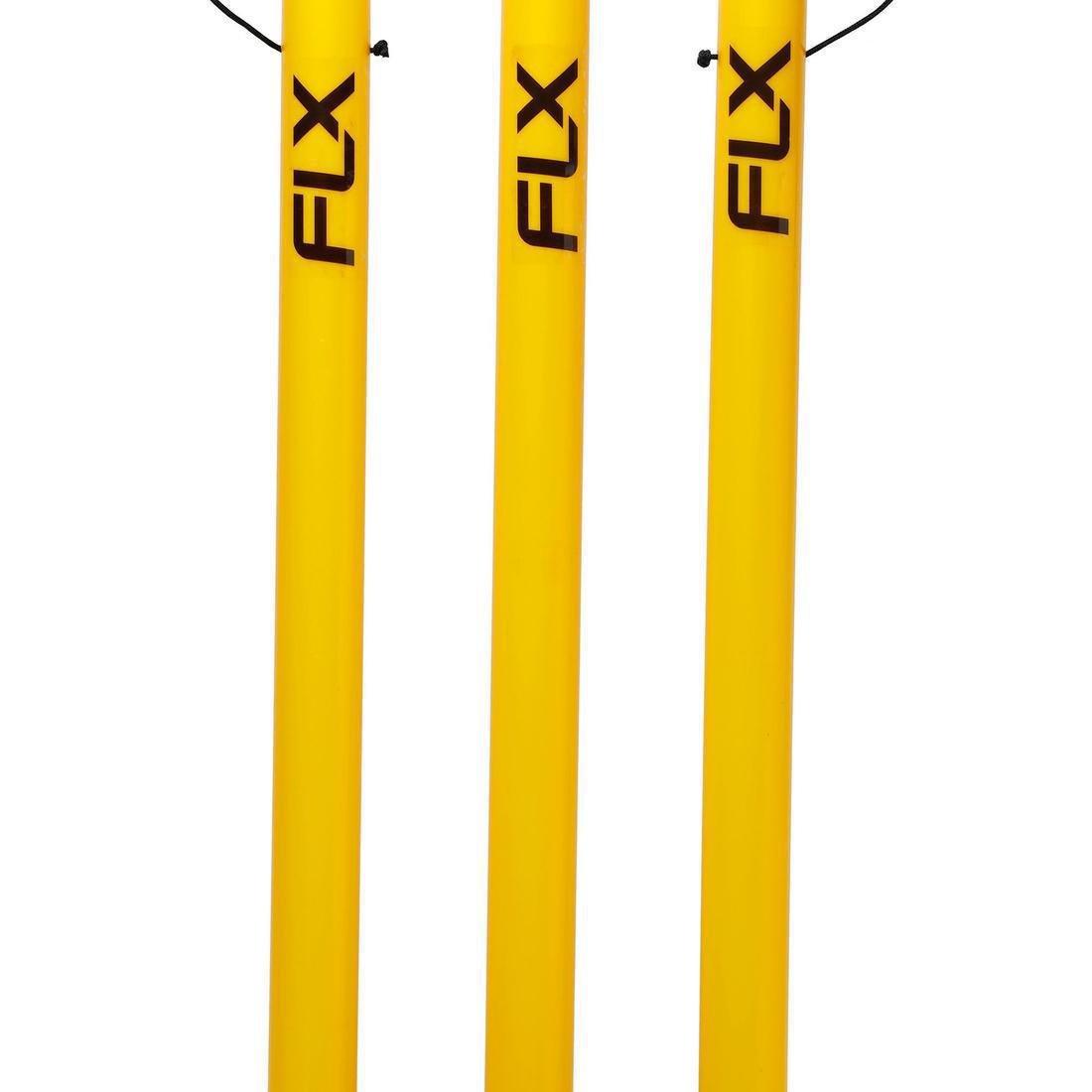 FLUO NEON YELLOW CRICKET PLASTIC STUMP YELLOW, No Color, large image number 4