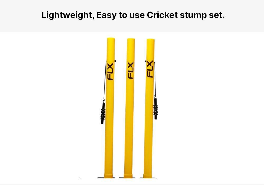 FLUO NEON YELLOW CRICKET PLASTIC STUMP YELLOW, No Color, large image number 7