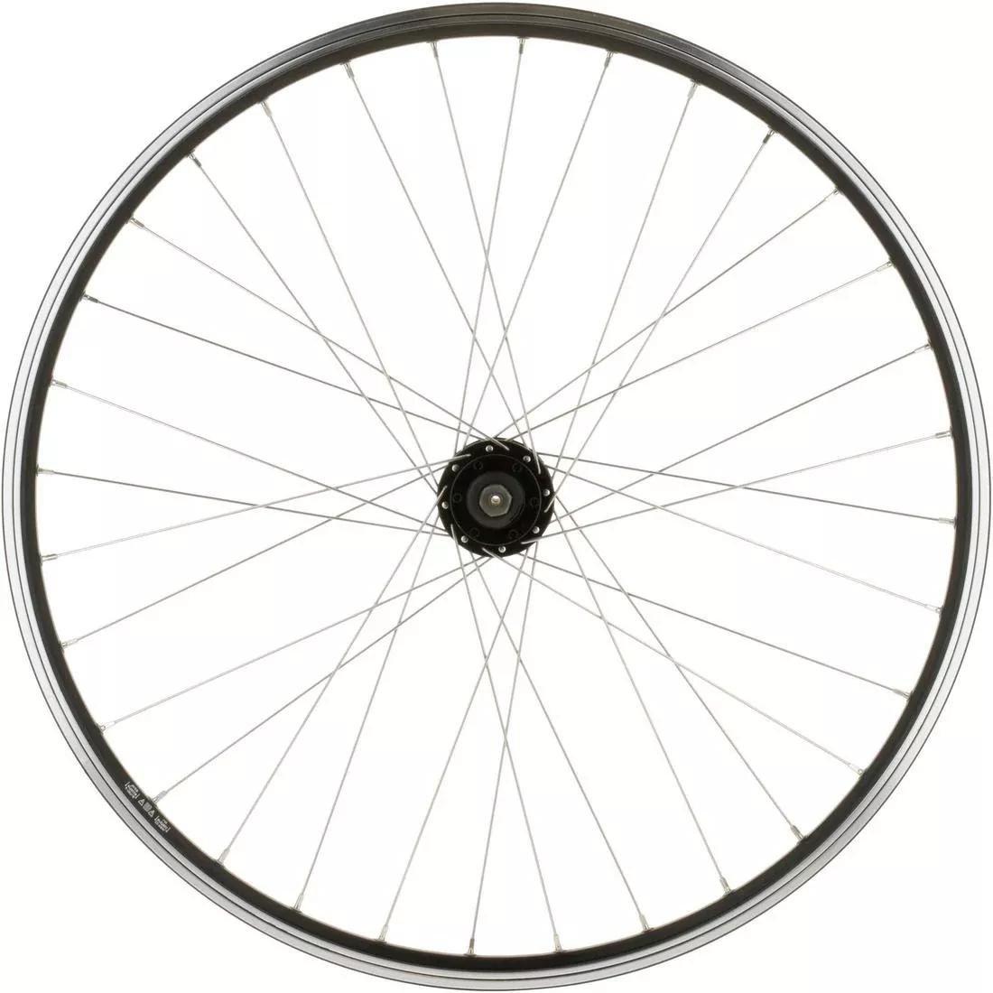 Mountain Bike Double-Walled Front Wheel Disc/V-Brake Quick Release, No Color, medium