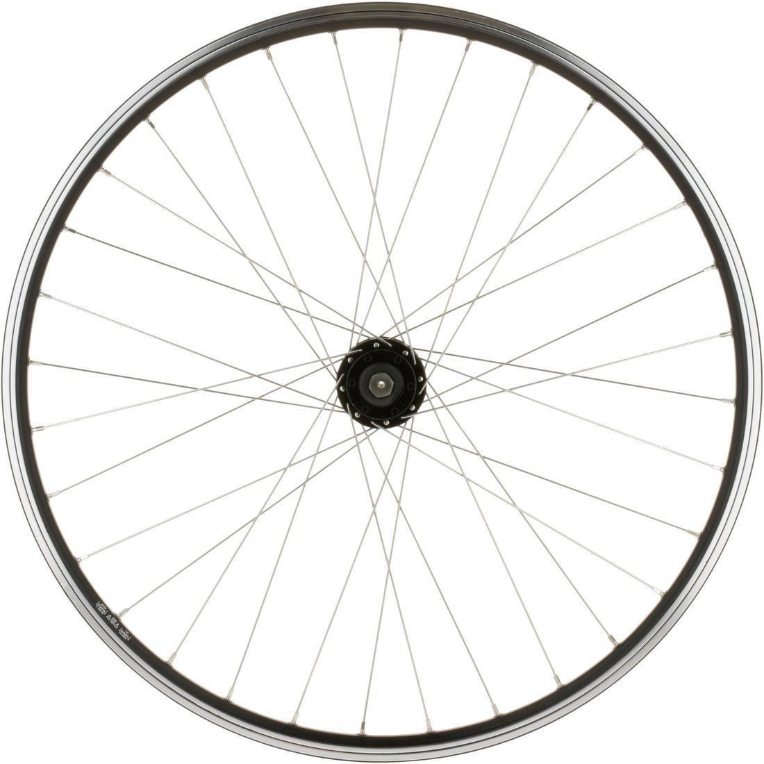 Mountain Bike Double-Walled Front Wheel Disc/V-Brake Quick Release, No Color, large image number 5