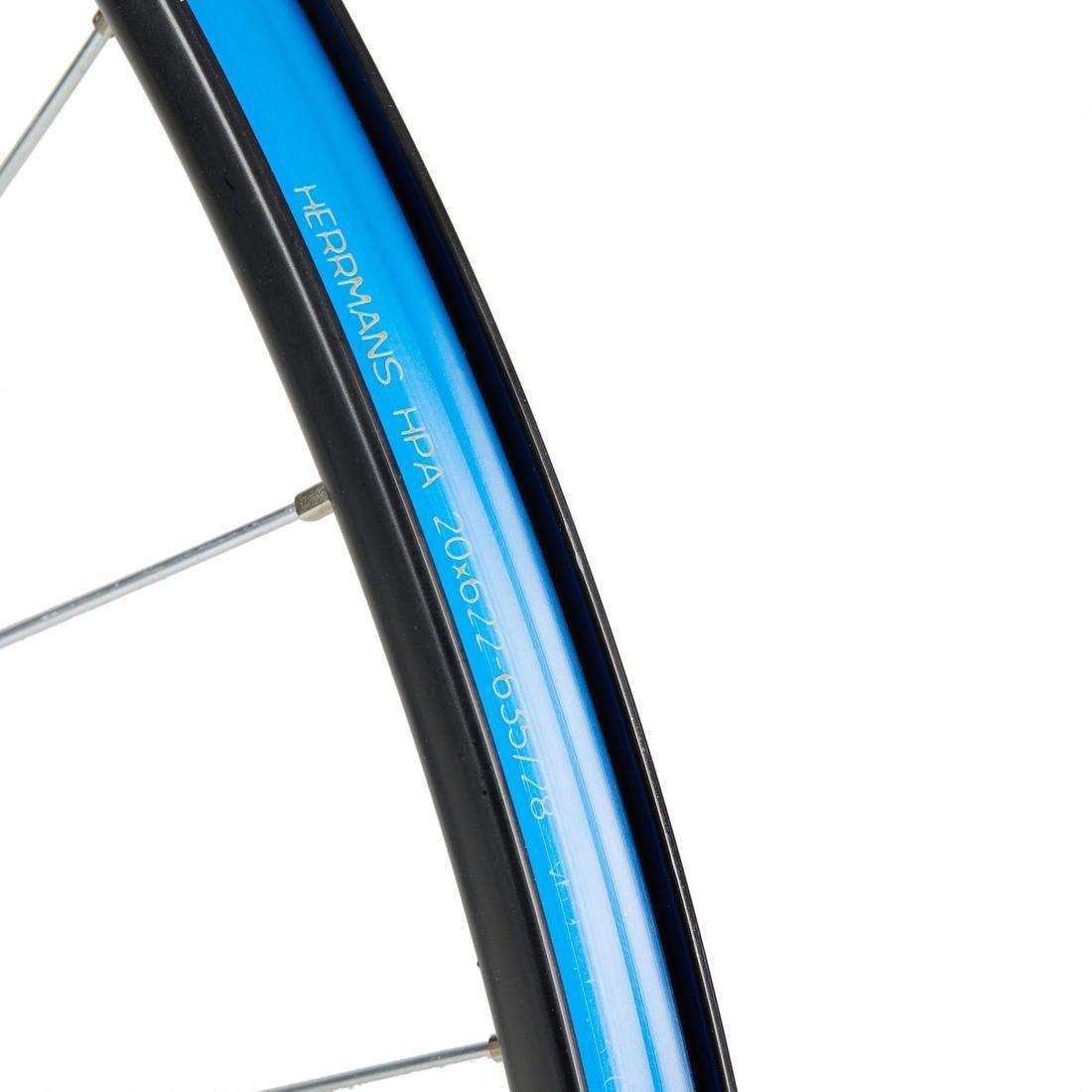 Mountain Bike Double-Walled Front Wheel Disc/V-Brake Quick Release, No Color, large image number 6