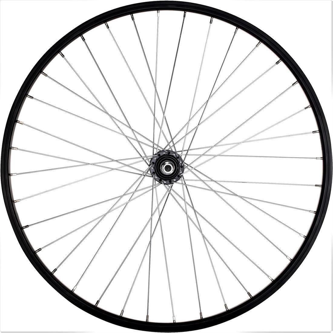 ROCKRIDER - Mountain Bike Single-Walled Rear Wheel V-Brake with Freewheel Bolt-On Hub