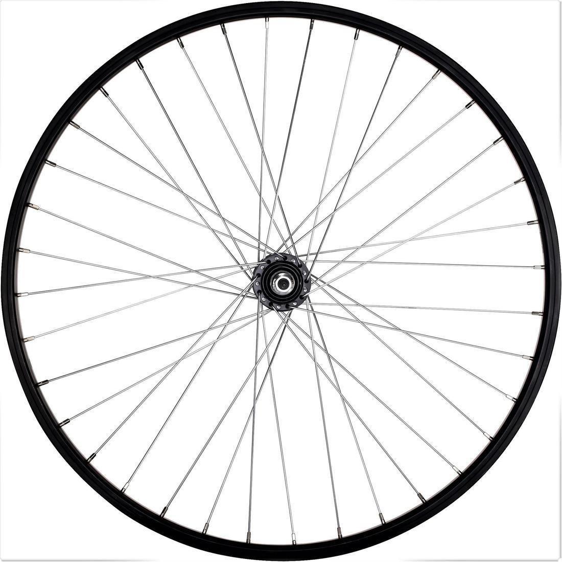 Mountain Bike Single-Walled Rear Wheel V-Brake with Freewheel Bolt-On Hub, No Color, large image number 3