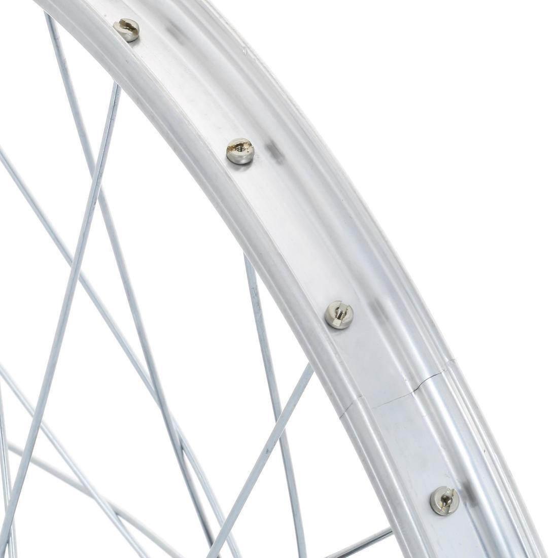 Kids Bike Wheel 20 Front Single Wall Rim, Grey, No Color, large image number 3