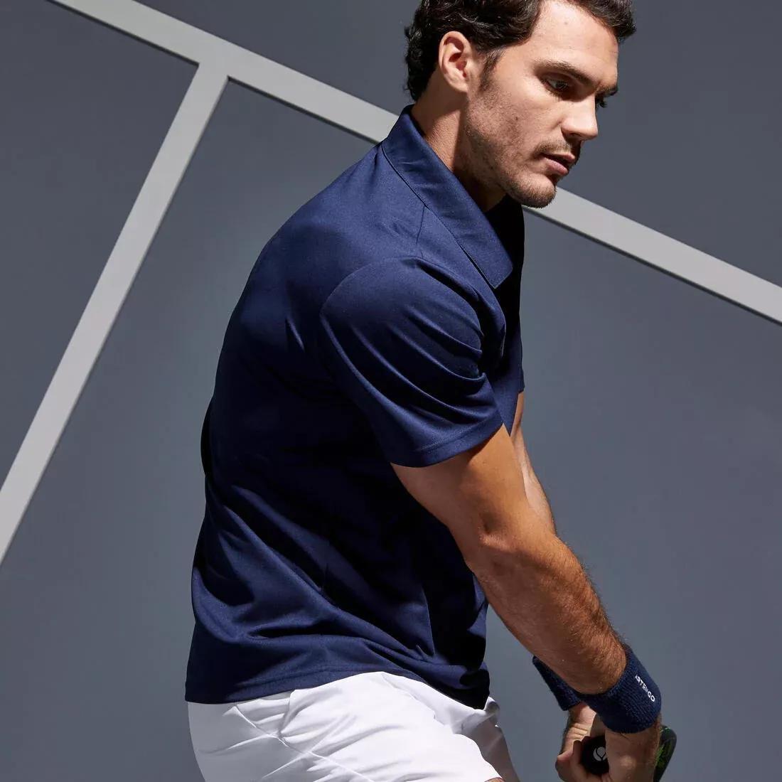 ARTENGO - Dry 100 Tennis Polo Shirt, Navy