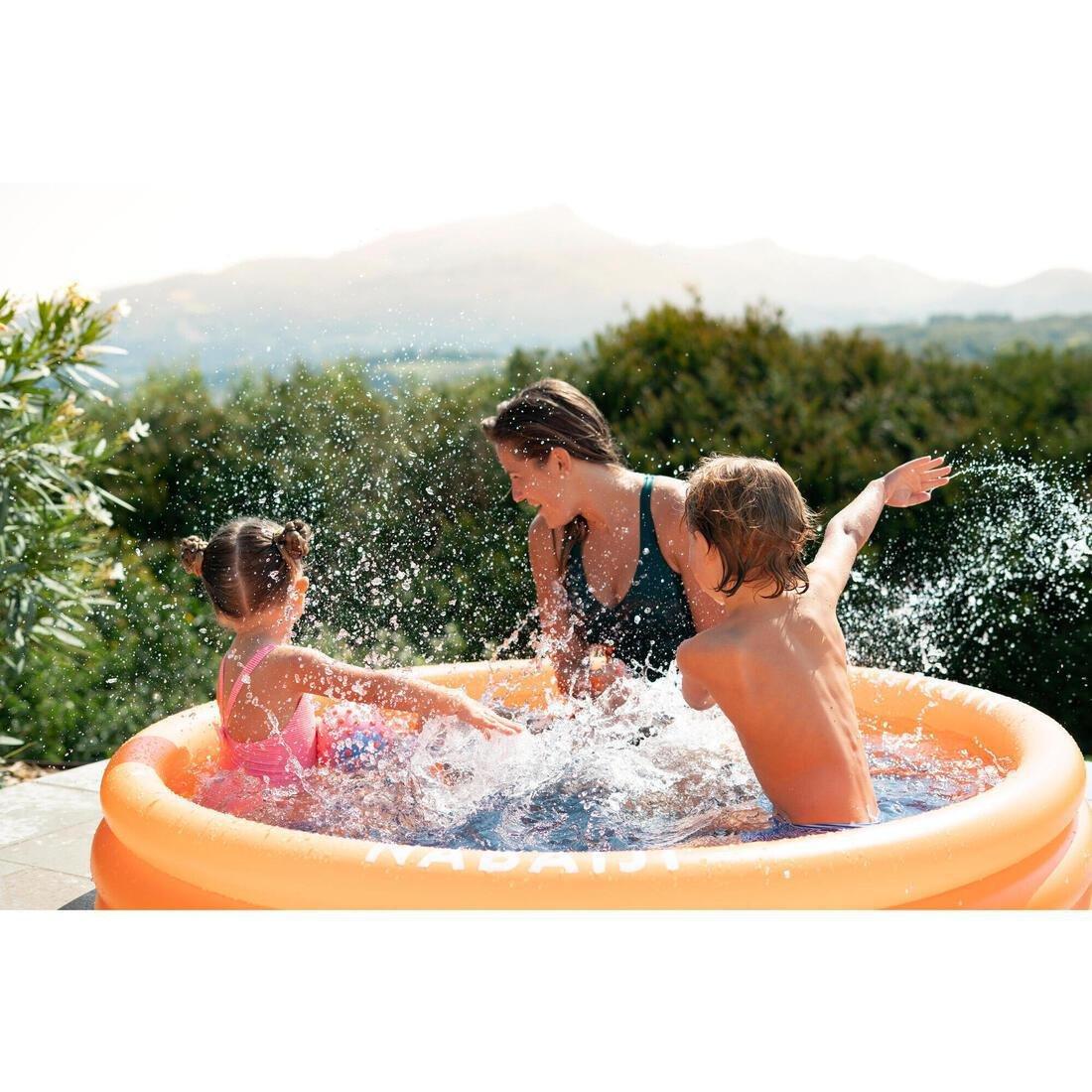 Inflatable Round Pool with Rapid Valve Diameter 152 cm/Height 30 cm, Mandarine, No Color, large image number 4