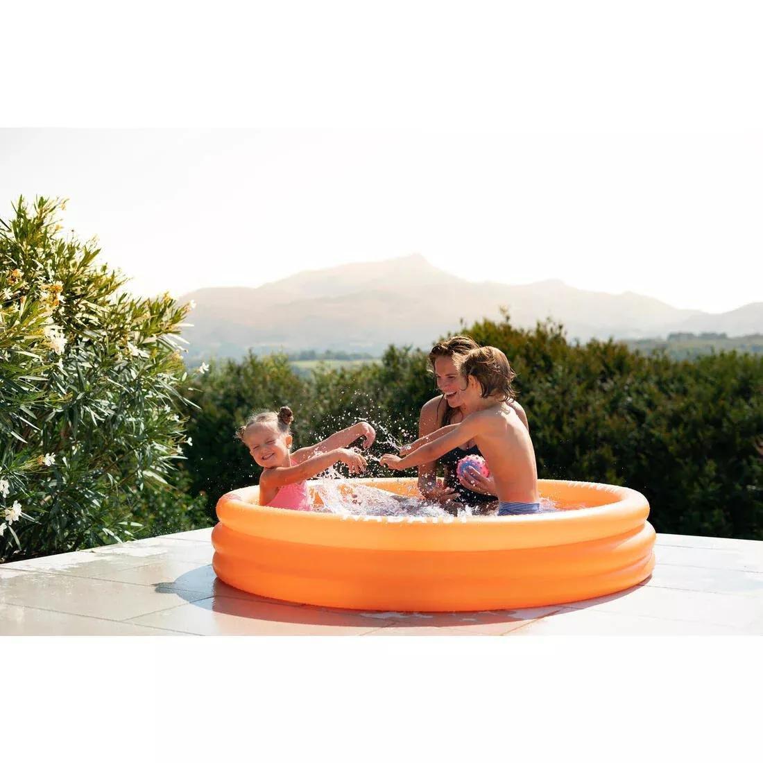 Inflatable Round Pool with Rapid Valve Diameter 152 cm/Height 30 cm, Mandarine, No Color, large image number 5