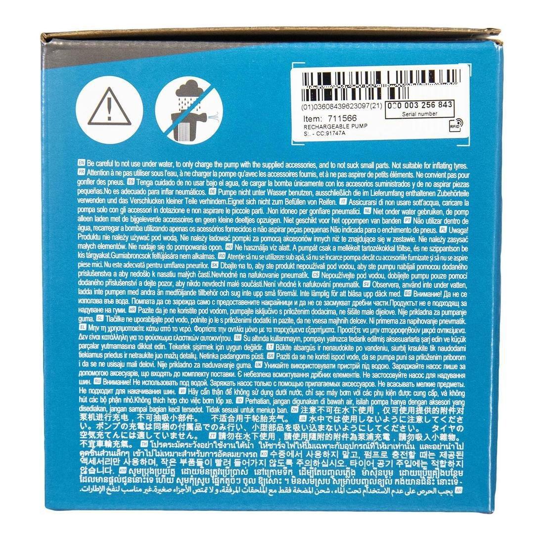 Rechargeable Electric Pump For Camping, No Color, large image number 2