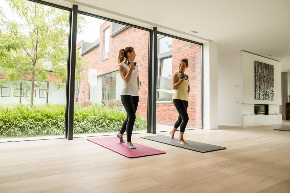 Fitness Dumbbells Twin-Pack, Purple, No Color, large image number 3