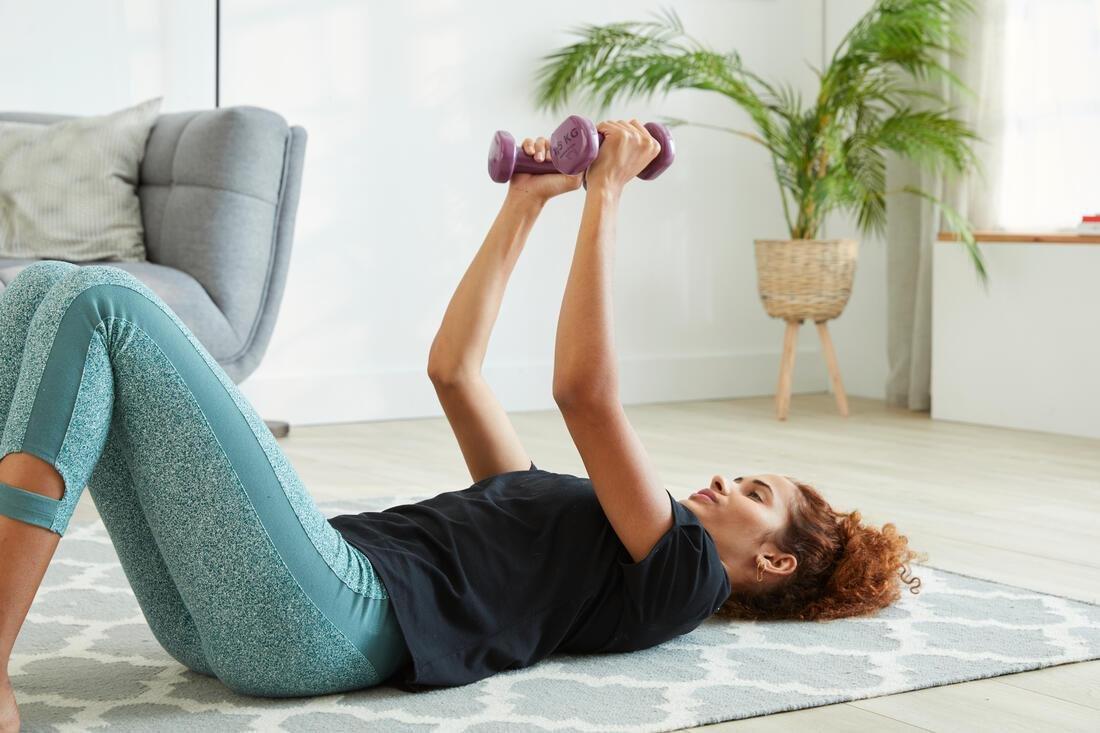 Fitness Dumbbells Twin-Pack, Purple, No Color, large image number 6