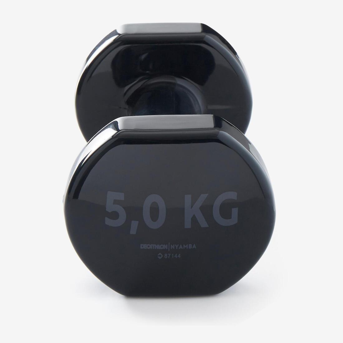 2x Fitness Dumbbells Twin-Pack, Black, No Color, large image number 1