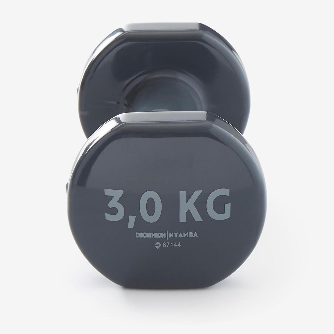 Fitness Dumbbells Twin-Pack, Grey, No Color, large image number 1