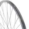 BTWIN - Wheel 28 Rear Single Wall Rim Freewheel V-Brake Screw Hybrid Bike, Silver