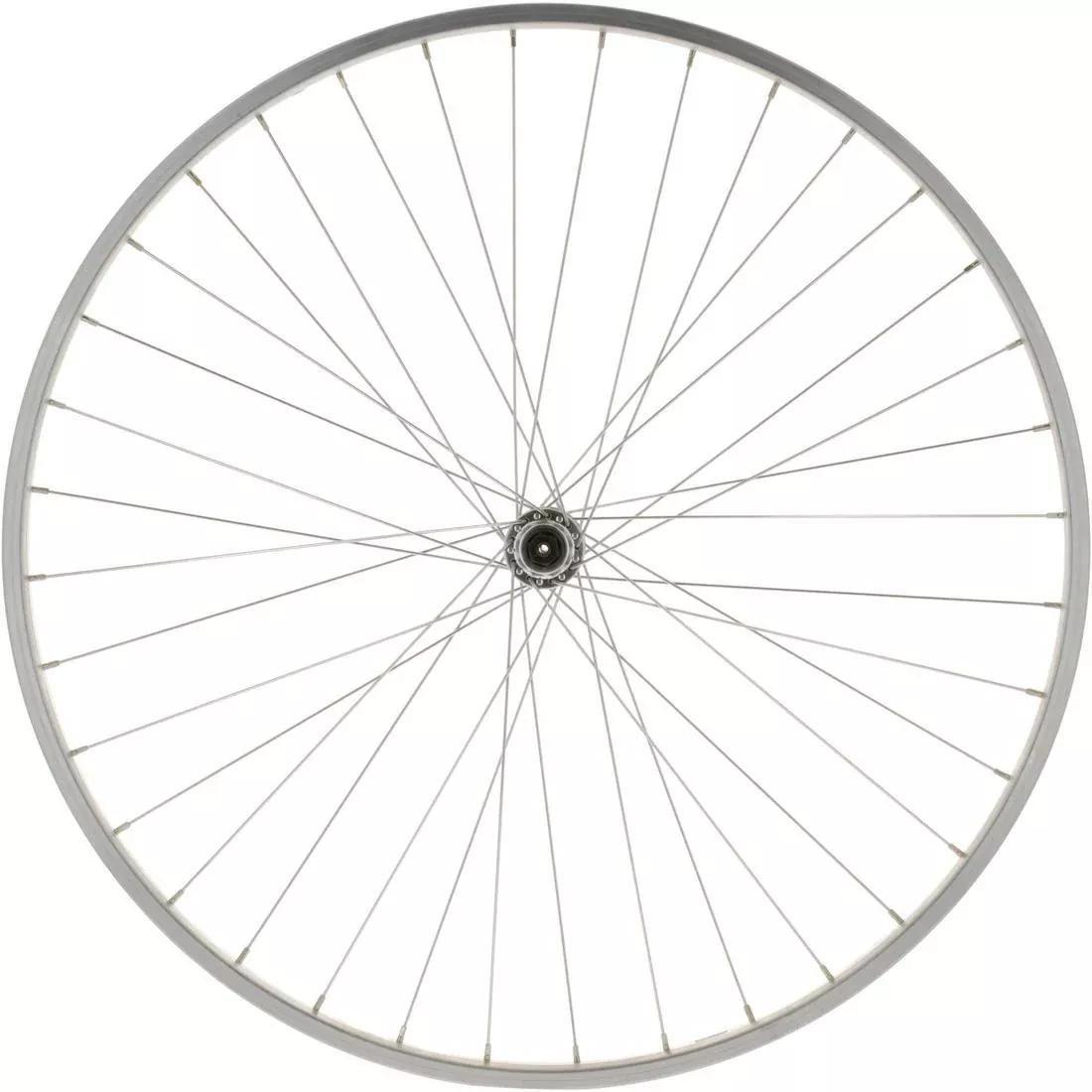 Wheel 28 Front Single Wall V-brake Quick Release Hybrid Bike, Silver, No Color, large image number 0
