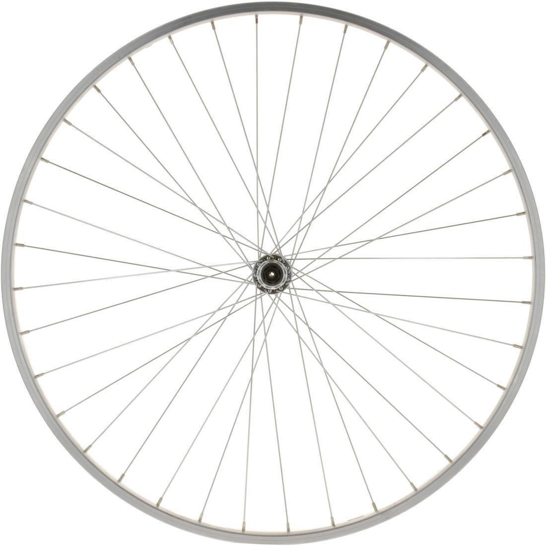 RIVERSIDE - Wheel 28 Front Single Wall V-brake Quick Release Hybrid Bike, Silver