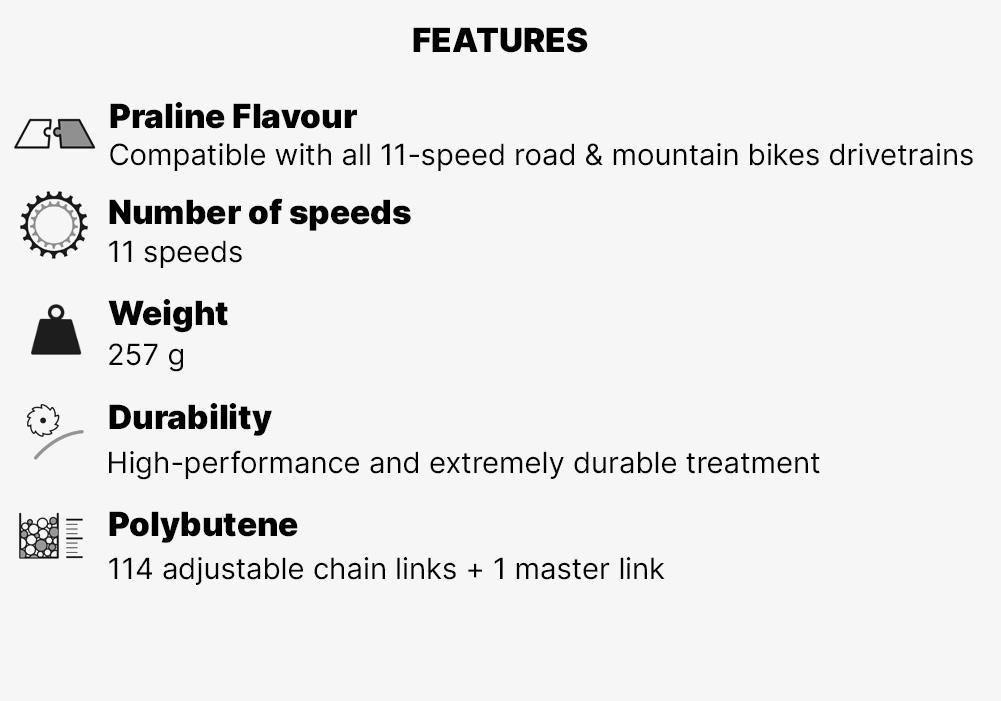 Bike Chain 11S KMC, Grey, No Color, medium