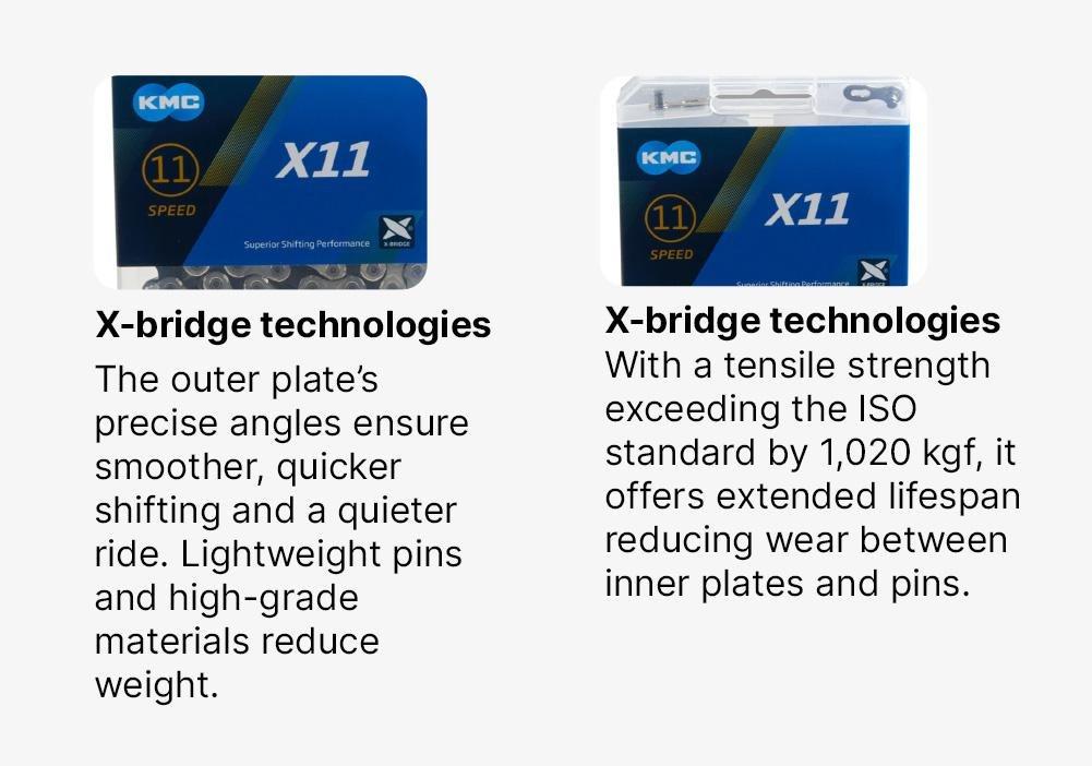 Bike Chain 11S KMC, Grey, No Color, medium