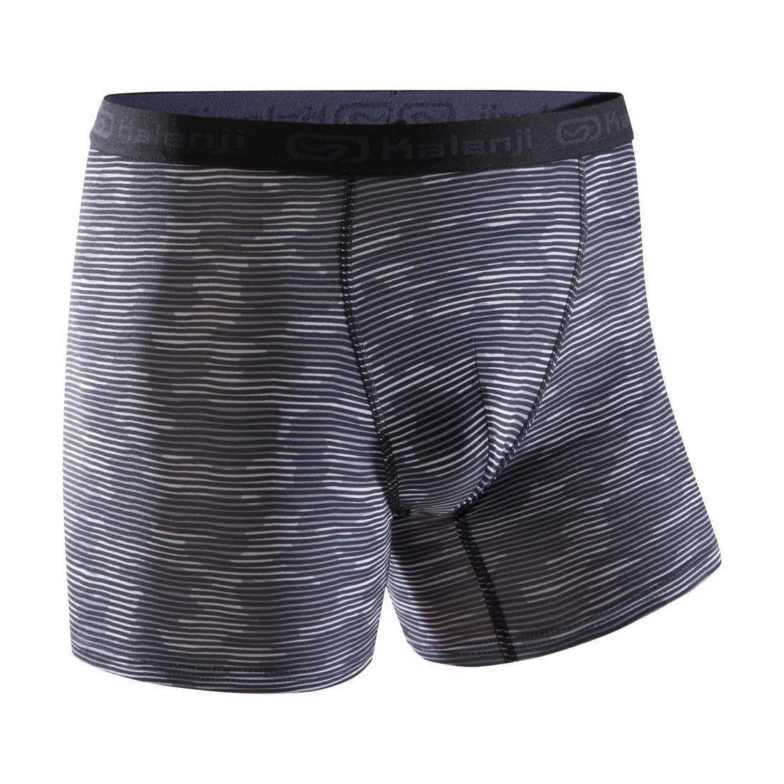 Mens BreathableRunning Boxers, Black, No Color, large image number 1