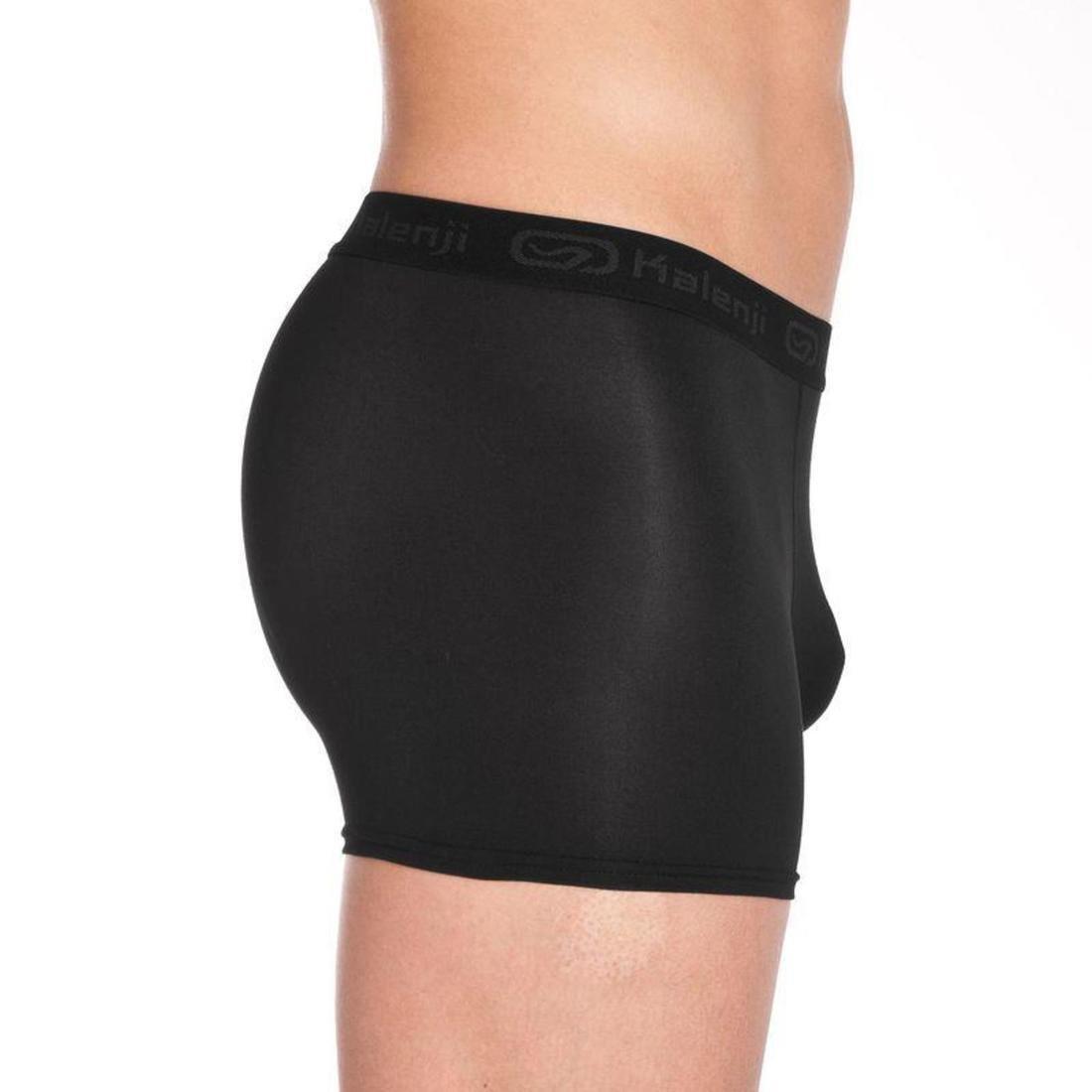 Mens BreathableRunning Boxers, Black, No Color, large image number 3