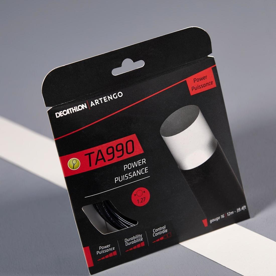 TA 990 Power Monofilament Tennis Strings, Black, No Color, large image number 1