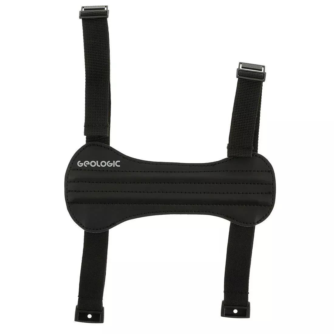 Short Archery Armguard Club 500, Black, No Color, large image number 0