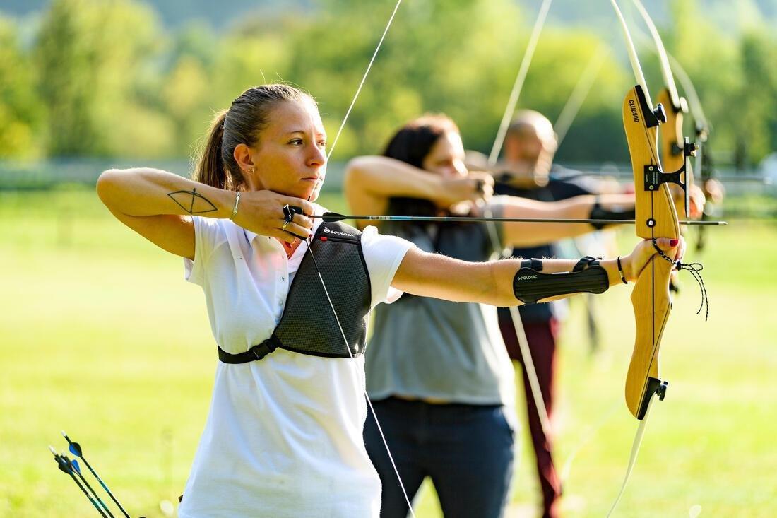 Short Archery Armguard Club 500, Black, No Color, large image number 8