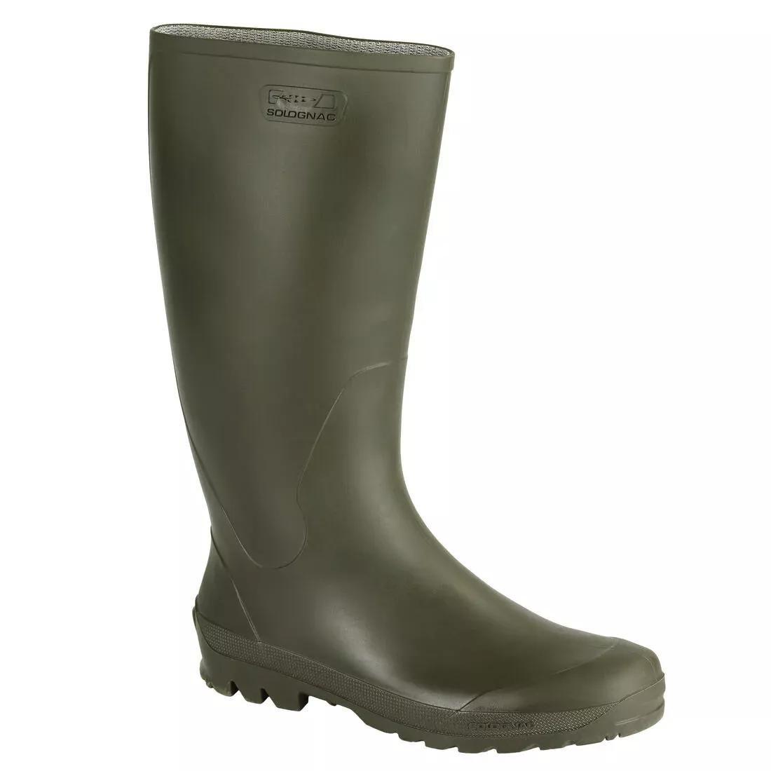 Waterproof Tall Wellies, Green, , large image number 0