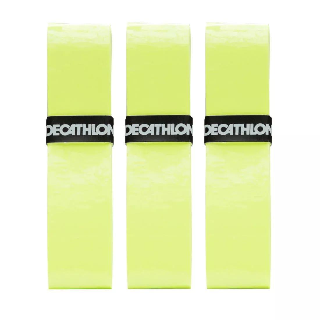 ARTENGO - Tennis Comfort Overgrip Tri-Pack, Yellow