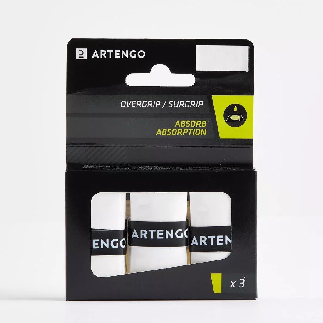 Absorbent Tennis Overgrip Tri-Pack, Blue, No Color, large image number 14