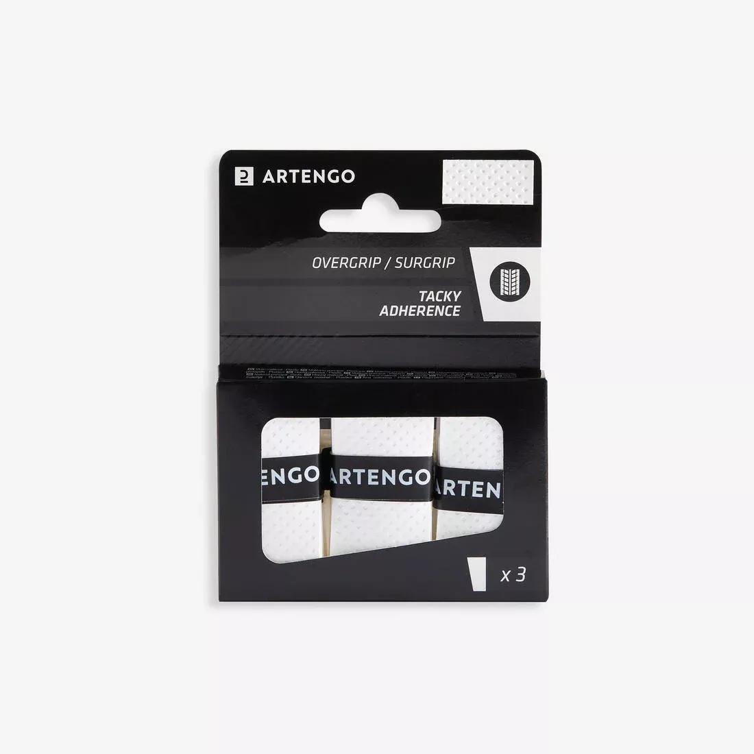 Tennis Tacky Overgrip Tri-Pack, White, No Color, medium