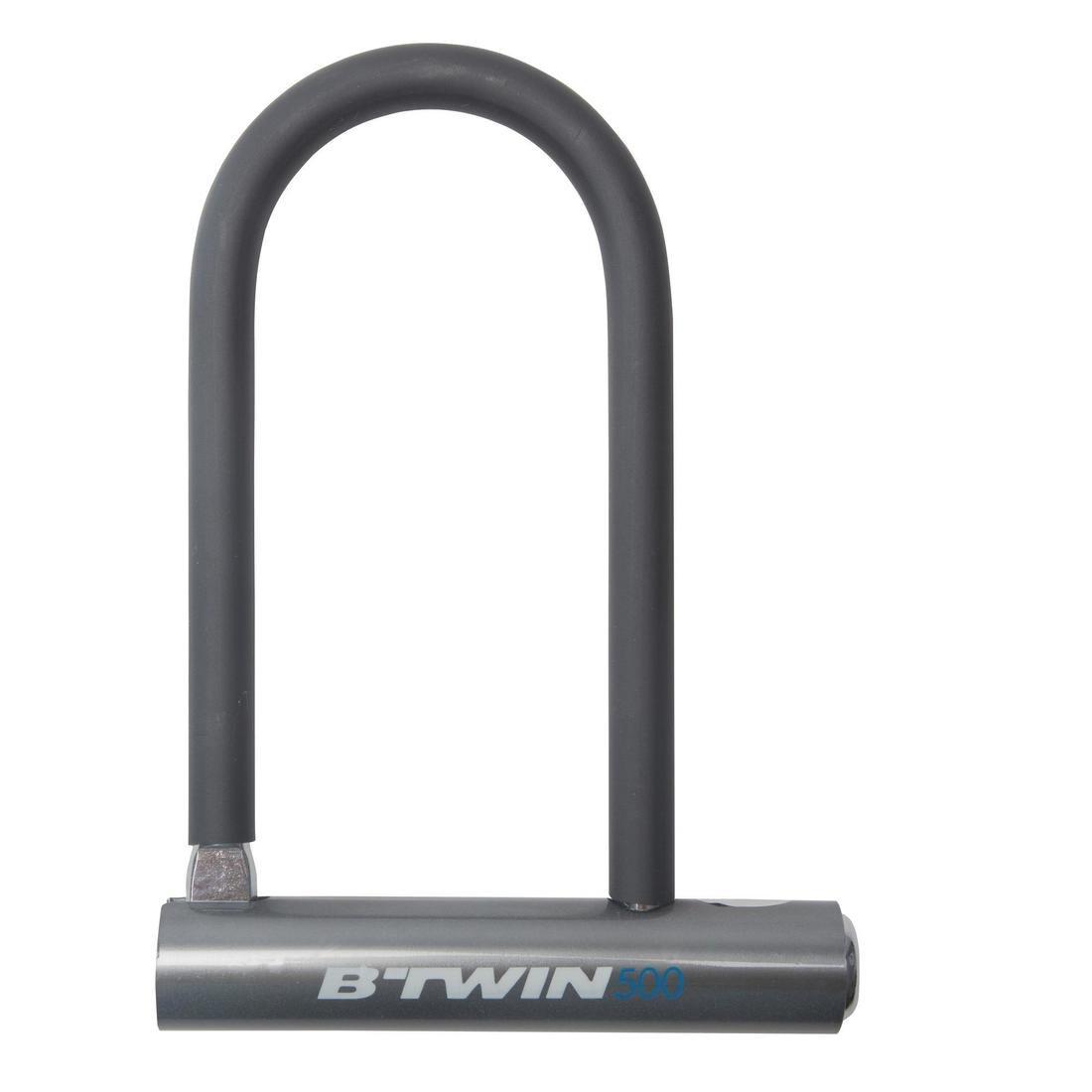 CHARCOAL GREY U Bike Lock 500 - Grey, , medium