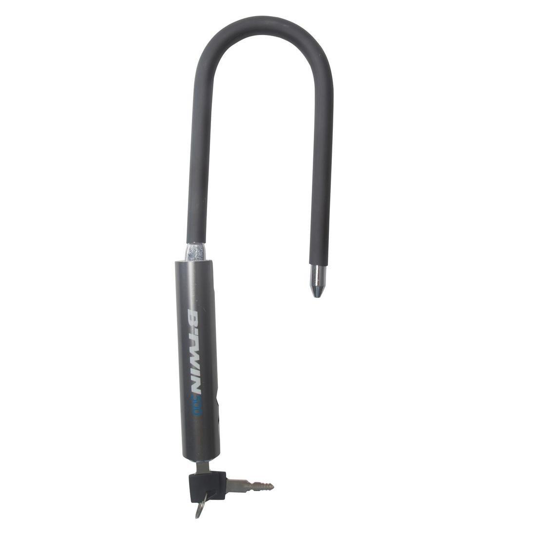 CHARCOAL GREY U Bike Lock 500 - Grey, No Color, large image number 1