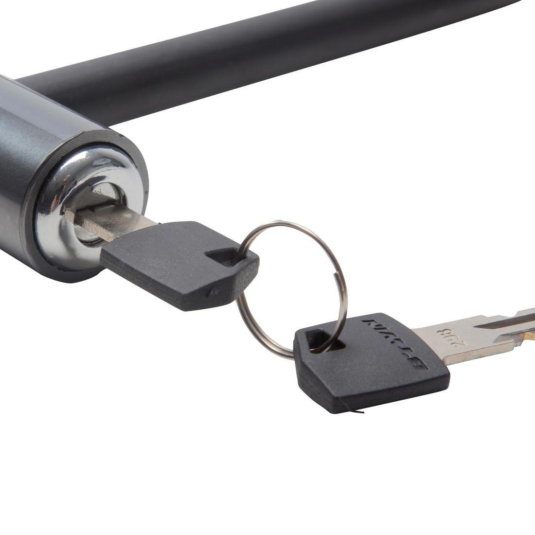 CHARCOAL GREY U Bike Lock 500 - Grey, No Color, large image number 2