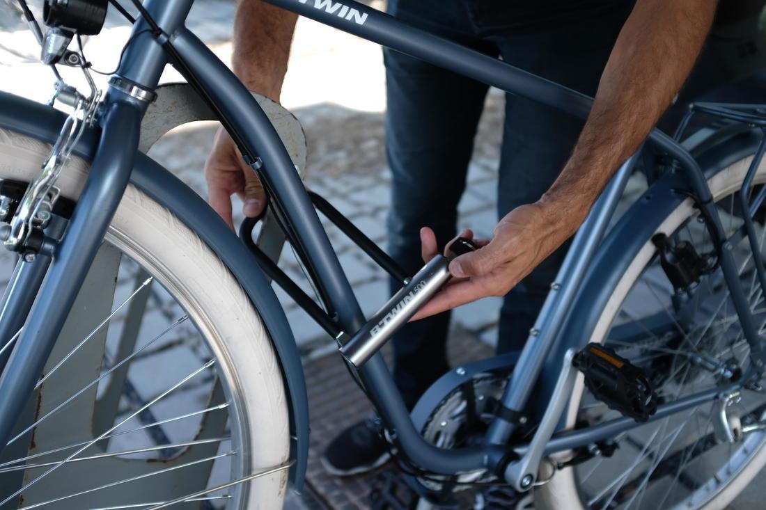 CHARCOAL GREY U Bike Lock 500 - Grey, No Color, large image number 5