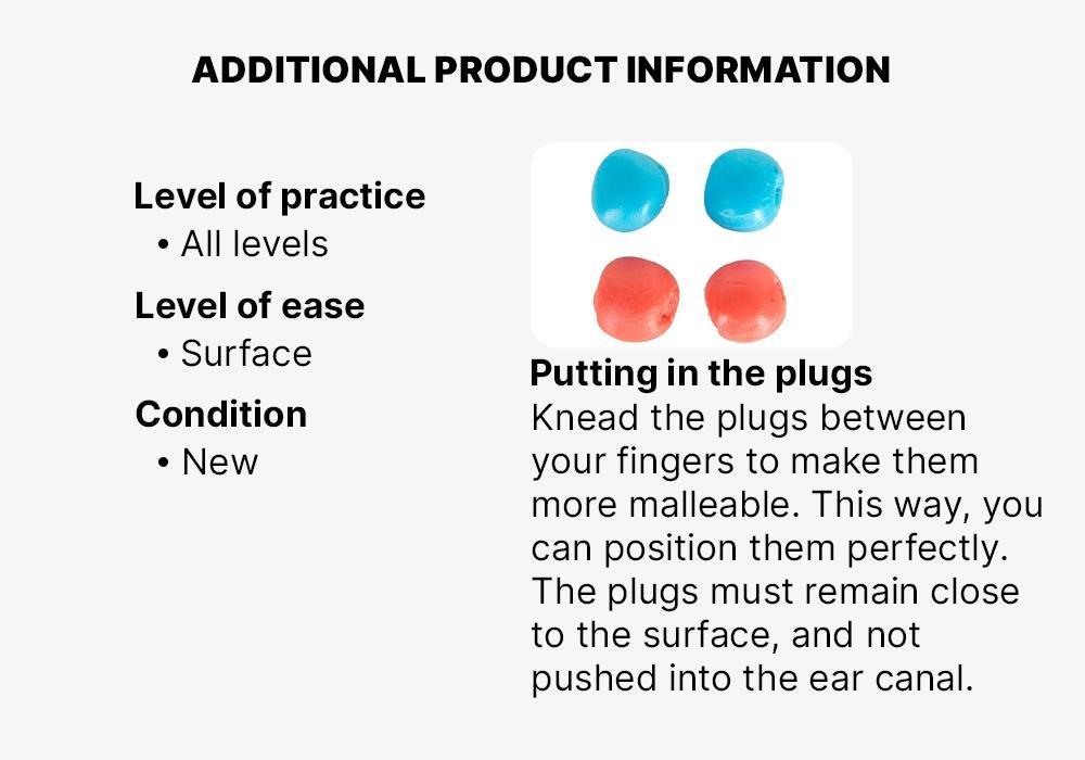 Malleable Thermoplastic Swimming Ear Plugs And Pink, No Color, large image number 11
